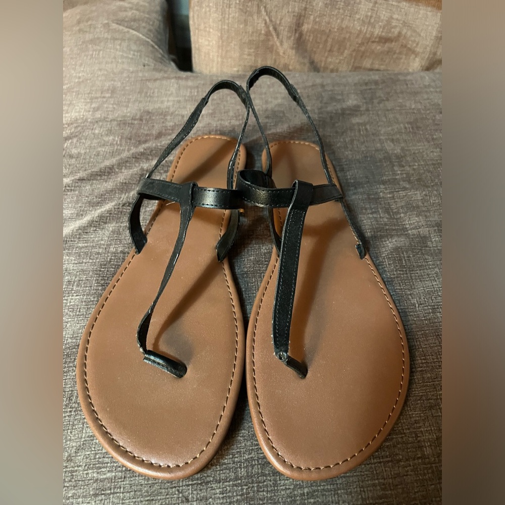 Faux Leather Sandals Size 11